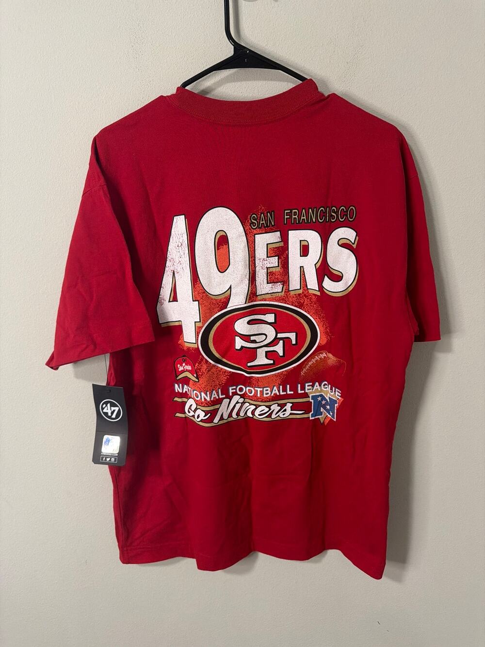 New '47 San Francisco 49ers Graphic T-Shirt Unisex Small NFL Football Fan Tee